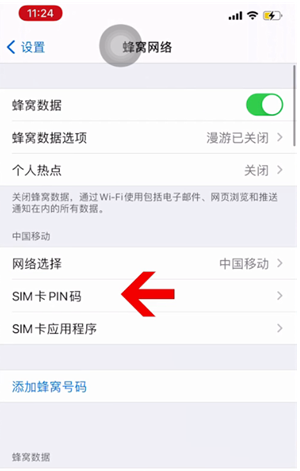 麦积苹果14维修网分享如何给iPhone14的SIM卡设置密码 