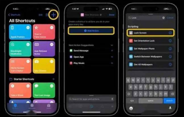 麦积苹果14锁屏维修店分享iPhone14升级iOS16.4后如何创建锁屏快捷方式 