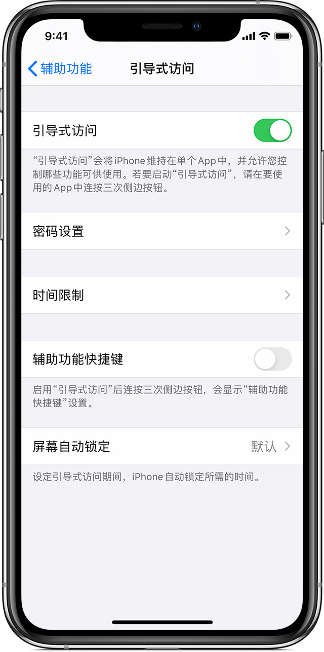 麦积苹果手机维修分享如何在 iPhone 上退出引导式访问 