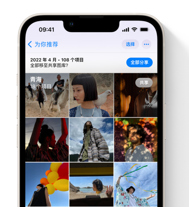 麦积苹果维修网点分享在 iPhone 上使用共享图库 