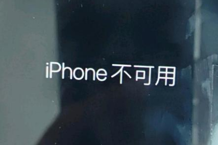 麦积苹果服务网点分享锁屏界面显示“iPhone 不可用”如何解决 