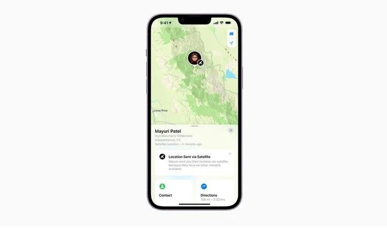 麦积苹果14维修分享iPhone14系列中 FindMy功能通过卫星分享位置方法教程 